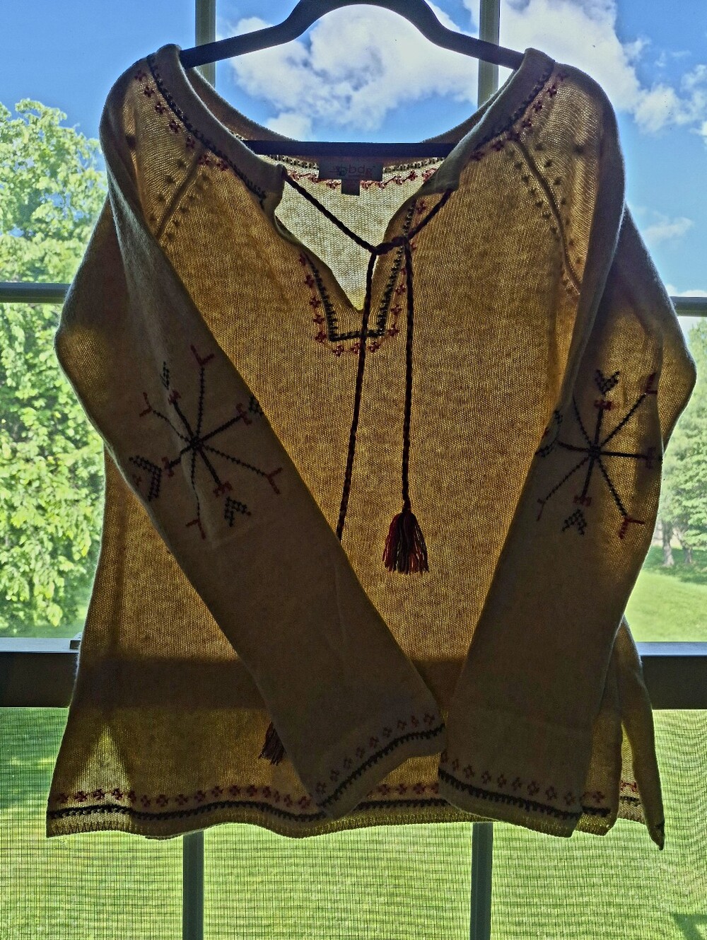 Vintage Urban Outfitters BDG Women's Nordic-Themed Sweater